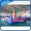 Soft Safety Inflatable Toys Giant Paln Tree Inflatable Bouncer Slide with Climbing Wall for Amusement Park