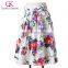 19 Colors ! Grace Karin Cheap Occident Short Retro Vintage Floral Print Cotton Skirt CL6294-3#