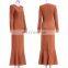 T-D627 China Elegant Women Winter Long Maxi Mermaid Cashmere Dress