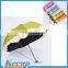 Promotional Make Your Logo clear plastic foldable transparent umbrella