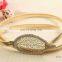 buckle metal waist gold women skinny wide punk belt