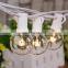 Outdoor lights G40 Globe Light String Incandescent Bulbs with white wire 25Ft 25bulbs