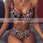 Ladies split swimsuit leopard bikini new swimwear