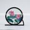 Chinese Round Screen Silk Embroidered Painting Gift Furnishing Ornaments Craft for Home decoration