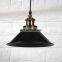 Black Metal Cover Pendant Light for Coffee Bar Restaurant