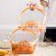 Laminated Storage Zipper Ziplock Bags Large Clear Plastic Food Packaging Bag with Handle for Sliced Bread Bakery Toast Bread