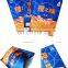 Custom printed smell proof food grade aluminated foil three side seal bag with tear norch for dried snack  food