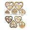 animal shape wooden christmas decorative hanging felt ornament for events hanging christmas ornaments laser cut