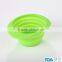 FDA food grade colored collapsible silicone bowl siliocne salad bowl