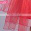 New style high waistband fluffy voile knee high dress refreshing red