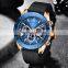 LIGE 8943 New Mens Wristwatches Brand Luxury Sport Wristwatch Fashion Waterproof Silicone Multifunction Quartz Watch Men