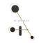 Modern Copper LED Wall Light Rotatable Reading Stair TV Backfround Black Golden Art LED Wall Lamps