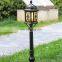 Antique lantern top multi-holder high pole light garden post lamp