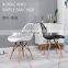 Wholesales nordic wooden legs plastic chair dining chairs leather dining room chairs DC125