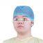 Hot sale non-woven disposable round cap For Hospital And Food Industry bouffant surgical cap
