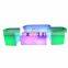 Plastic Modern full color Plastic LED Lighted Bar Sofa for nightclub