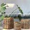Multiuse Water Hyacinth Basket Planter Plant Holder Basket Handwoven Natural Basket Cheap Wholesale