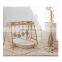 Hot Sale Wicker Rattan play gym with decoration rattle Kids Toys Wholesale Supplier