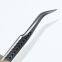 Straight curved eyelash grafting tweezers Light and high-precision eyelash blossom tweezers for eyelash beautifiers Antistatic tape texture ST-15