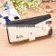 Stock Wholesale 7 Colors High Quality Animal Dog Doggie Printing PU Leather Hasp Women Lady Female Dog Doggie Wallet