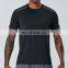 In Plus Size Mens Gym Short Sleeve Breathable Shirts Custom Polyester Print Sports Tops
