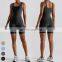 Custom Workout Wear Sport Outdoor Running Quick Dry Rompers Bodysuit Gym Fitness Jumpsuits One Piece Yoga Jumpsuit For Women
