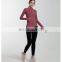 Readt To Ship Women Blank Stand Collar Half Zip Yoga Tee Sports Wear Gym Clothing Fitness Yoga Long Sleeve Tees Sportswear Tops