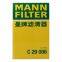 Original Genuine MANN Kabinenfilter, Kraftfahrzeugmotorenfilter C29006 LR029078 für Land Rover