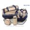 wholesale large capacity multi- functional Mummy baby Diaper Bag five sets