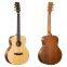 YAN 36-inch Round Body Spruce Solid Top Nanyang Backsides Mahogany Natural Color Folk Guitar Acoustic Guitar Factory SM-68