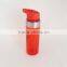 Tritan Sports Plastic Water Bottles With Flip Up Spout And Straw
