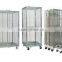 Foldable Metal Security Hotel Housekeeping Maid Cart Trolley