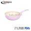 Forged aluminum wok steam cooking pan