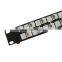 24Port UTP Cat 6 patch panel/Unshielded cat 6 patch panel