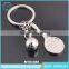 Souvenir Holder Football Shape Key Chains/Soft Metal Key Chain