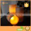 Battery Operated Church Candles Silvery Glitter Effect LED Candle Set With Amber Flame Light