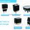 portable charger 5V 2.1A/2.4A universal dual USB travel charger with good price