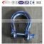 European standard galvanized D shackle and bow shackle