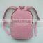 The lovely pink PU leather casual backpack, Women Outdoor Sports day backpack