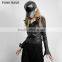 PY-158 PUNK Plus Size Skinny Shrink Leather Fashion Jacket Ladies Blouses