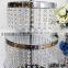 5-tier luxurious crystal cake stand;Wedding cake stand with acrylic crystal hanging beads(cake-005)                        
                                                Quality Choice