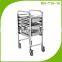 Restaurant Equipment Single Row 7 Layer Stainless Steel Bakery Bread Tray Trolley BN-T13-15