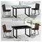 rectangular tempered glass dining table factory sell directly YY1