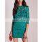 Lady Lace High Neck Bodycon Dress For Wholesale