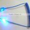 factory wholesale colorful micro USB LED spiral Android cable