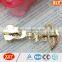 2015 custom fancy design gold metal zipper pull