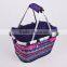 Wholesale tactical high capacity oxford folding shopping cooler basket