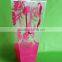 plastic flower carry bags with hanging for potted plant