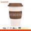Everich Porcelain Cups & Ceramic Coffee Mug With Silicone Lid