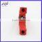 2015 High quality alligator clip with red PVC Insulator
